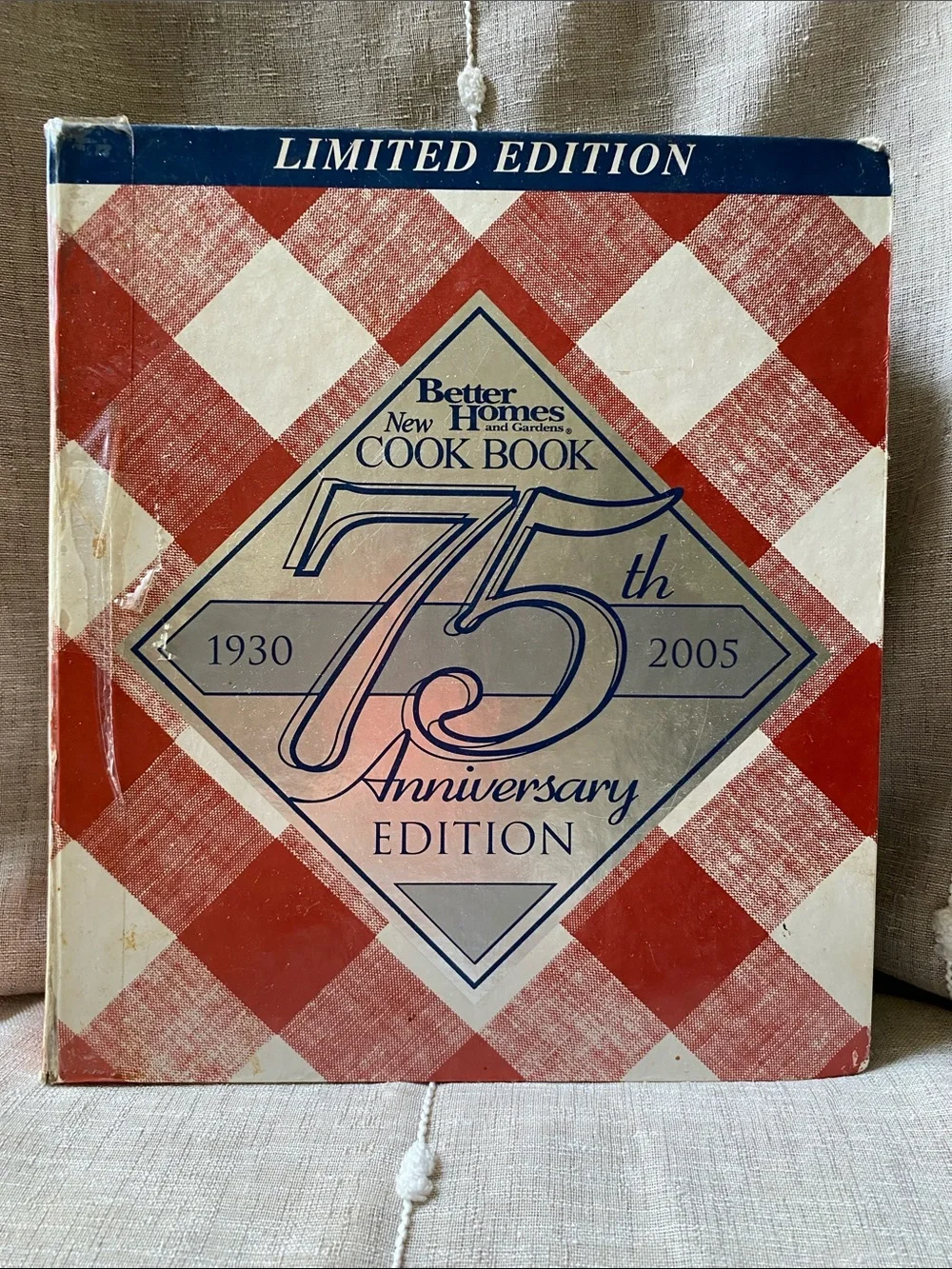 Better Homes And Gardens Cookbook - Red and Cream Plaid Limited Edition